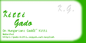 kitti gado business card